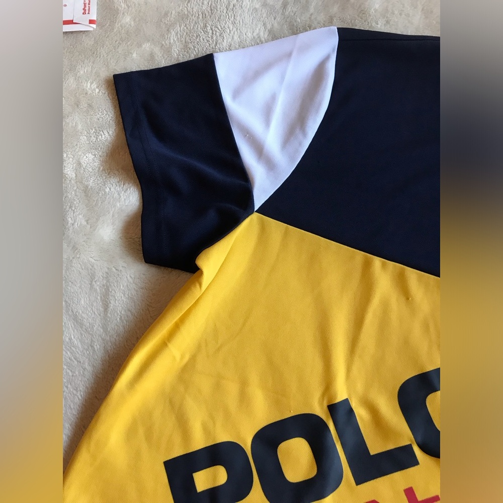 Polo Sport Ralph Lauren Patchwork Performance Shirt - Red, White, Navy - Picture 4 of 13